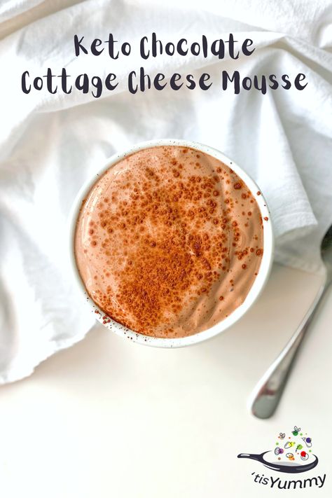 Keto And Cottage Cheese, Keto Whipped Cottage Cheese Dessert, Whipped Cottage Cheese Chocolate Mousse, Two Ingredient Cottage Cheese Fudge, Ww Cottage Cheese Dessert, Whipped Cottage Cheese Cheesecake, Cottage Cheese Desserts Chocolate, Protein Pudding Recipe Cottage Cheese, Whipped Chocolate Cottage Cheese