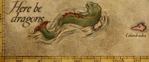 The size of now: the future is a very big place. Here There Be Dragons, Dragons Tattoo, Here Be Dragons, Latin Phrases, Sea Serpent, Dragon Decor, Sea Monsters, New Edition, Social Media Pages