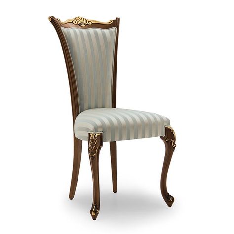 Carving Chair Design, Dinning Chairs Modern Luxury, Wooden Dining Chair Design, Italian Chair Design, Aesthetic Chairs, Modern Classic Chair, Classic Dining Chairs, Carved Dining Chairs, Classic Chair Design