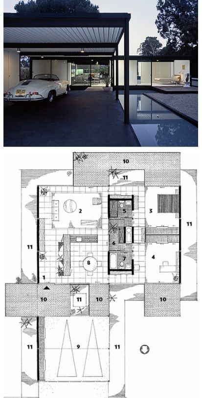 Pierre Koenig, Case Study House, Case Study Houses, Architecture Magazine, Mid Century Architecture, Study Architecture, Architecture Magazines, Modern House Plans, Mid Century Modern House