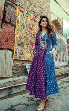 Natasha Luthra, Bandhani Dress, Designer Kurti Patterns, Simple Kurti Designs, Kurti Designs Latest, Casual Indian Fashion, Long Kurti Designs, Salwar Kamiz, Cotton Kurti Designs