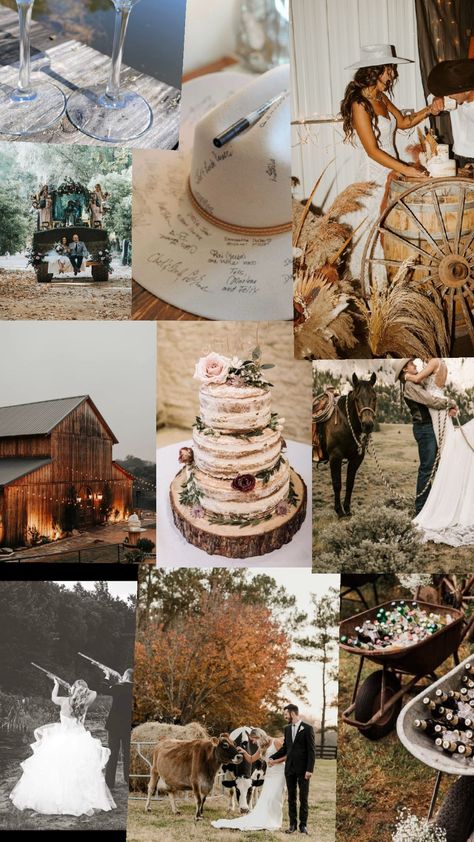 My dream wedding 💍 #countrywedding #western Rustic Western Wedding Colors, Southern Themed Wedding, Dream Western Wedding, Western Wedding Cowhide, Cowboy Western Wedding, Cute Western Wedding Ideas, Forest Western Wedding, Western Wedding Activities, November Western Wedding