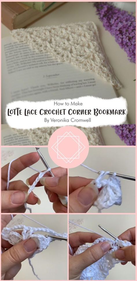 Corner Bookmarks Crochet, Crochet Bookmark Corner, Corner Crochet Bookmark, Crochet Corner Bookmark Free Pattern, Diy Crochet Bookmarks, Crochet Book Marks Free Pattern, Crochet Corner Bookmark, Crochet Bookmark Tutorial, Bookmarks Crochet