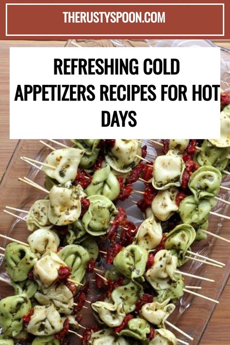 Cold Appetizers Recipes Appetizers And Drinks Party, No Refrigeration Appetizers, Fingerfoods Appetizers Cold, Individual Cold Appetizers, Appetizers Cold Make Ahead, New Year’s Eve Appetizer Ideas, Easy No Bake Appetizers, Cold Appetizers Recipes, Horderves Appetizers Easy