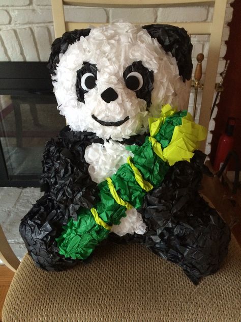 Panda Surprise, Panda Pinata, Panda Crafts, Panda Craft, Panda Birthday, Panda Party, Ideas Para Fiestas, Baby Panda, Animal Crafts