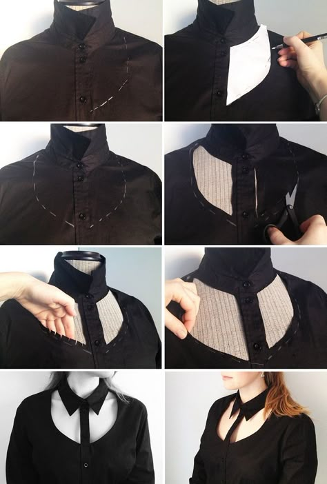 Diy Old Clothes To New Fashion No Sew, No Sew Upcycled Clothing, No Sew Diy Clothes, Sewing Trendy Clothes, Diy Trendy Tops, Diy Old Clothes To New Fashion, No Sew Clothing Hacks, Diy Trendy Clothes, Diy Geek