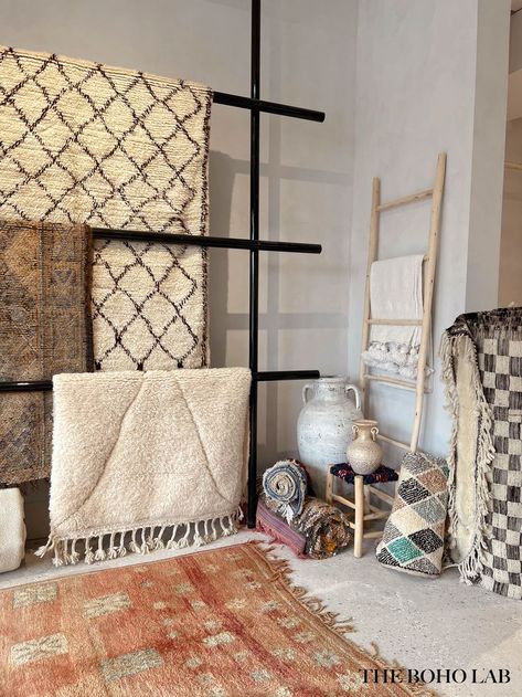 Our Toronto store is filled with gorgeous Moroccan Rugs and other handmade home accessories. Marrocan Interiors, Rug Display, Showroom Ideas, Carpet Stores, Rug Studio, Showroom Interior Design, Food Poster Design, Showroom Design, Moroccan Decor