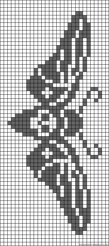 Alpha Pattern A30818 - friendship-bracelets.net Moon Phases Pixel Art, Alpha Patterns Friendship Bracelet, Knitting Grid Patterns, Free Tapestry Crochet Patterns, Simple Pixel Art Patterns Small, Tapestry Crochet Patterns Charts Free, Pixel Crochet Pattern Charts, Easy Alpha Patterns, Simple Alpha Patterns