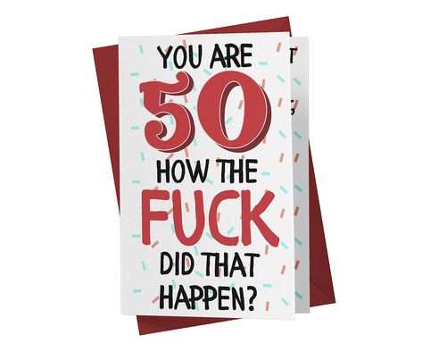 PRICES MAY VARY. This 50th birthday card lets you express just how special your loved ones are and how much you love them. Birthdays are the perfect time to embrace your sense of humor and show your love to someone important. We offer beautiful 50 birthday gifts for women and 50 birthday gifts for men. Our cards are always blank inside or with a little happy birthday message. They make a perfect 50 birthday gift for a friend, colleague, or boss. Karto is known for a wide variety of high-quality 65th Birthday Cards, 81st Birthday, 76th Birthday, 62nd Birthday, 90th Birthday Cards, 58th Birthday, 46th Birthday, 54th Birthday, 80th Birthday Cards