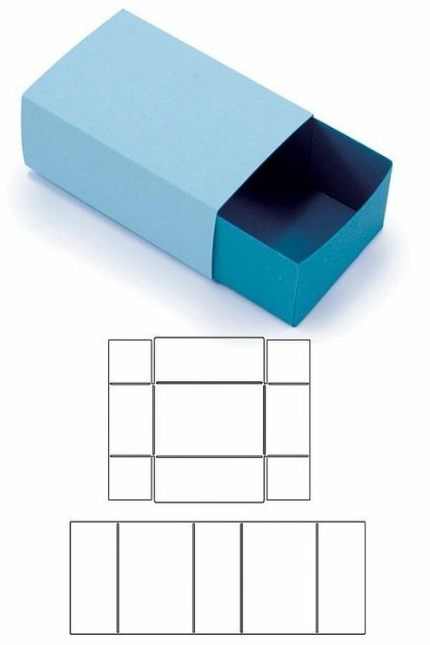 Diy Gift Box Template, Templat Kotak, Vika Papper, Corak Menjahit, Pola Kotak, Matchbox Crafts, Paper Box Diy, Gratis Printables, Paper Blog