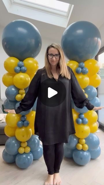 Balloon Arch Size Chart, Balloons Stand Decorations, Ballon Tower Ideas, How To Balloon Columns, Ballon Pillar Ideas, Ballon Columns Ideas, Balloon Garland Entrance, Balloon Column Patterns, Diy Balloon Column Easy