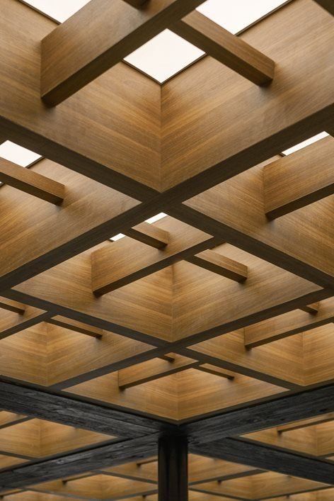 Patio Ceiling Ideas, Patio Ceiling, Showroom Ideas, Interior Ceiling Design, Design Showroom, Mall Design, St Peters, Ceiling Detail, Michigan City