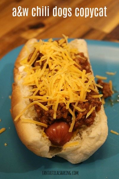 Fantastical Sharing of Recipes: A&W Chili Dogs Copycat A & W Chili Dog Sauce, Best Chili Dog Sauce, Coney Bar Ideas, Coney Island Hot Dog Sauce Copycat, Best Coney Dog Sauce, A&w Coney Dog Sauce, Coney Dog Sauce Recipe, A&w Coney Sauce Recipe, Chili Hot Dogs Recipes