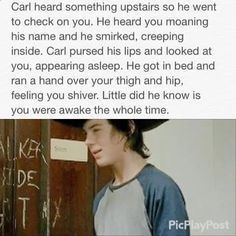 Twd Imagines, Carl Grimes Imagines, Avacore Aesthetic, Walking Dead Drawings, Twd Carl Grimes, Feelings Humor, Walking Dead Carl, Peter Pan Imagines, Carl And Enid