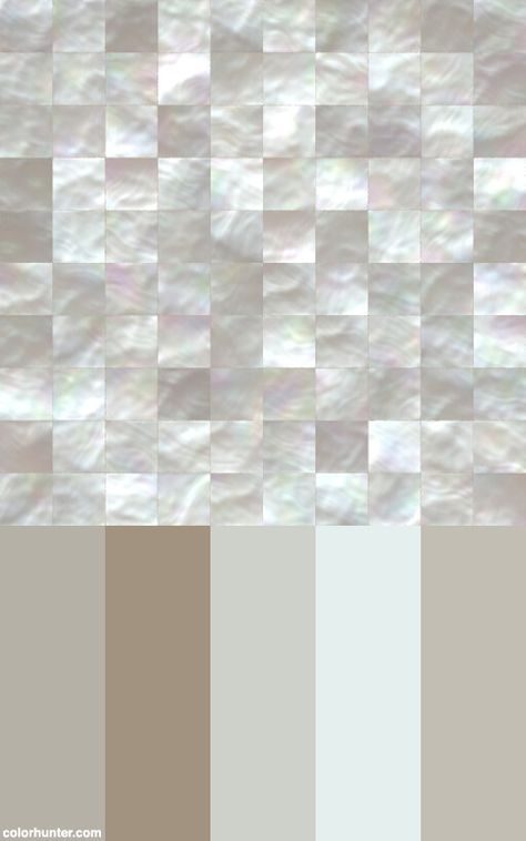 Mother Of Pearl Mosaic Color Scheme from colorhunter.com White Mosaic Texture, Mother Of Pearl Mosaic, Best Kitchen Colors, Mosaic Texture, Hawaiian Homes, Bedroom Colour Palette, Gold Color Palettes, Color Palette Challenge, White Mosaic