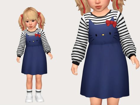 kiara dress | casteru on Patreon Kiara Dress, The Sims 4 Bebes, Toddler Cc Sims 4, Sims 4 Cc Patreon, Mods Sims 4, Sims 4 Toddler Clothes, Cc Patreon, Sims 4 Cc Kids Clothing, Sims Packs