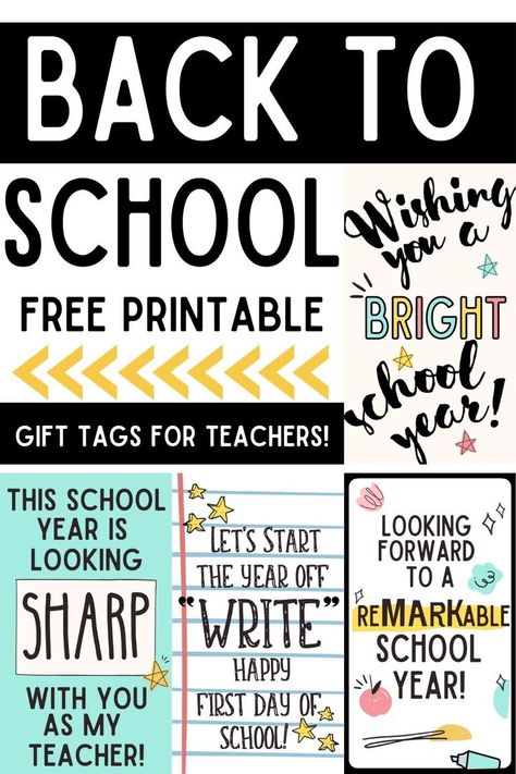 back to school gift tag template ideas Teacher Tags Back To School, Welcome Back To School Tags Printable, Lets Start The Year Off Just Write Free Printable, Have A Great School Year Free Printable, First Day Of School Note To Teacher, Back To School Labels Printables Free, Back To School Notes For Teachers, Free Welcome Back To School Printables, Welcome Back Free Printable