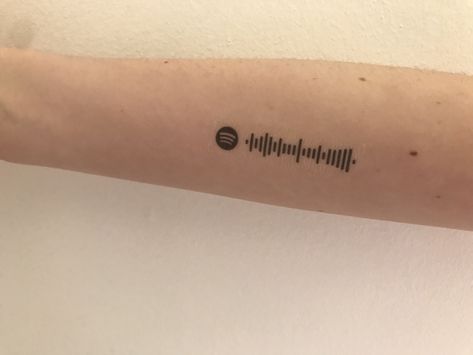 Barcode Tattoo, Spotify Codes, Song Tattoos, Tatuagem Masculina Pequena, Tattoo Music, Lyric Tattoos, Spotify Code, 4 Tattoo, Bff Tattoos