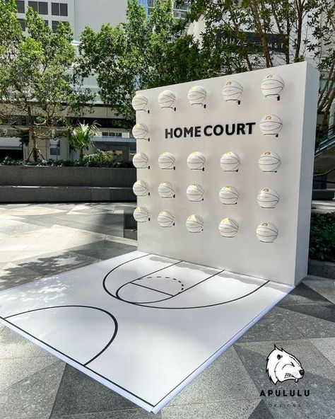 Basketball Activation, Basketball Installation, Basketball Court Design, Basketball Event, Basketball Wedding, Unique Event Decor, Basketball Theme Birthday, Event Booth, Basketball Theme