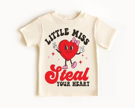 Little miss steal your heart, kids valentines day shirt, girl valentine shirt, trendy valentines shirt, toddler girl cute valentine shirt #kidsfashion #kidsootd #backtoschooloutfit #holidayoutfit #birthdayoutfit #partyoutfit #minifashionista #stylemini #instakids #fashionkids #toddlerfashion #bigkidstyle #teenfashion #Valentinesday #toddlervalentinesdayoutift #amazonfashion Valentine’s Day Shirts For Kids, Toddler Valentine Shirts, Valentines Shirts, Girls Valentine Shirt, Kids Valentines Day, Kids Valentines Shirts, Heart Kids, February Crafts, June Bug