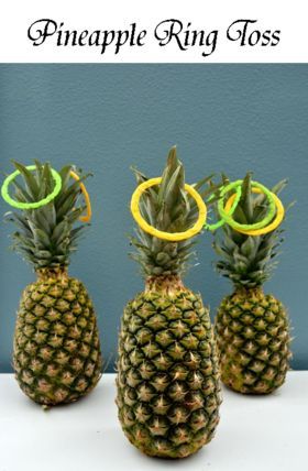 Hawaiian Party Games, Luau Games, Party Games For Teens, Tropisk Fest, Pineapple Ring, Island Party, Pineapple Birthday, Aloha Party, Luau Theme Party