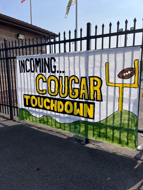 Decades Pep Rally Signs, Homecoming Decor Ideas Football, White Out Signs Football, Construction Theme Pep Rally, Leadership Ideas For High School, Blackout Football Game Theme Poster, Football Pep Rally Poster Ideas, High School Posters Spirit, Hoco Football Posters