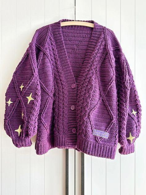 Speak Now Cardigan Inspired Crochet Pattern, PDF Pattern - Etsy How To Knit A Cardigan, How To Crochet A Cardigan, Crochet Patterns Cardigan, Cute Crochet Cardigan, Speak Now Cardigan, Crochet Pattern Cardigan, Crochet Sweater Ideas, Cardigan Pattern Crochet, Crochet Patchwork Blanket