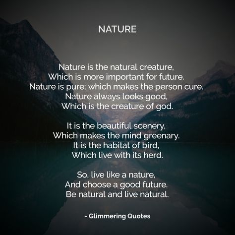 #poem #glimmeringquotes #poetry #naturepoem #nature #naturelover Poems On Nature Poetry, Beautiful Short Poems On Nature, Short Poems On Nature, Short Poem On Nature, Poem On Nature In English, Nature Poems Short, Nature Poems Poetry, Poem About Nature Beauty, Short Poems About Nature