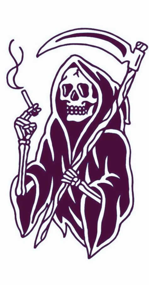 #tattoo #tattoos #inked #tattooart #tattooed #tattooideas #tattoodesign #tattooinspiration #tattoosleeve #tattooflash #inkedgirls #tattooedwomen  #InkLaughs  #TattooFails Traditional Tattoo Pieces, Traditional Grim Reaper Tattoo Designs, Grim Reaper Tattoo Simple, Small Satanic Tattoos, Grim Reaper Tattoo Designs Drawings, Traditional Tattoo Art Black And White, Grim Reaper Stencil, Old School Tattoo Design Black, Skeleton Tattoo Design