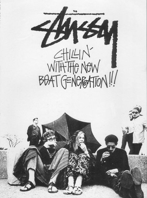 Stussy Chillin with the new beat generation! Stussy Wallpaper, Arte Do Hip Hop, Beat Generation, Desain Editorial, Vintage Poster Design, Image Swag, Plakat Design, Picture Collage Wall, Central Saint Martins