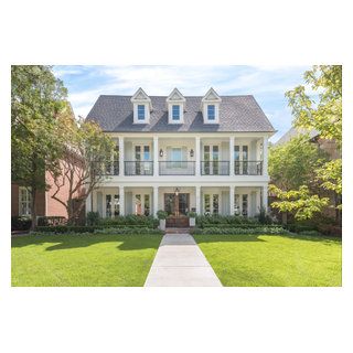 Traditional Southern Home in UP - Traditional - House Exterior - Dallas - by Ellen Grasso & Sons, LLC | Houzz IE Traditional Southern Home Exterior, Southern House Exterior, Southern Home Exterior, Traditional Southern Home, Roof Renovation, Small Space Nursery, Southern Traditional, Southern House, Georgia Homes