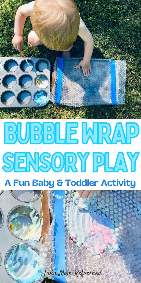 Bubble Wrap Painting, Finger Painting For Toddlers, Edible Sensory, Edible Sensory Play, Aba Ideas, Behavior Therapist, Sensory Play Toddlers, Bubble Activities, Infant Sensory Activities