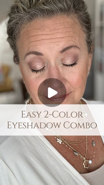 D'Anna Durham | New Confidence After 50 on Instagram: "✨ EASY 2-COLOR EYESHADOW COMBOS - Day 2✨   Follow along this week, I’ll be sharing easy 2-color eyeshadow combos every day!   I’ll be sharing some of my favorite eyeshadow tips too! ⬇️  Eyeshadow doesn’t have to be hard and you can have a beautiful eye shadow look with just 2 colors!!  Today I’m using Coco and Hot Chocolate!   🌟Tip: Start with a good eye primer to help your eyeshadow last longer and prevent creasing. I’m using my highlight and setting powder to prime my lids.   🌟Tip: Use a gentle hand when applying eyeshadow to prevent tugging on delicate skin.  All color by Seint.   Comment HOTCO for a link to this complete look!  #easyeyeshadowlooks #easyeyeshadow #seintbeauty #simplemakeup #eyeshadowtutorial #eyeshadow #seint #sei One And Done Eyeshadow Looks, Applying Cream Eyeshadow, How To Apply Cream Eyeshadow, Best Eyeshadow For Blue Eyes Over 50, Eyeshadow For Over 50, Easy Eye Shadow Looks, Mary Kay Eyeshadow Looks, One Eyeshadow Look, Eye Makeup Beginners