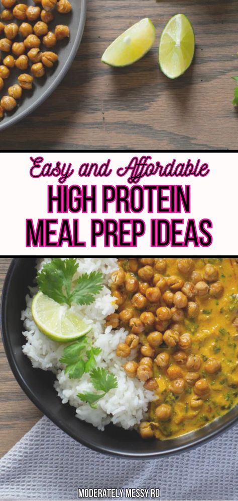 A guide to high protein budget meal planning with easy and affordable meal prep ideas. These recipes and ideas prioritize well-balanced meals that are higher in protein but with the rising cost of groceries in mind! Cost breakdown included for most meals. Use as inspiration for your own meal prep or simple dinner preparation. High Protein Balanced Meals, High Protein Budget Meals, Affordable High Protein Meals, High Protein Meal Plan For Women, 40g Protein Meals, Healthy Cheap Meal Prep, Simple High Protein Meals, Cheap High Protein Meals, Protein Meal Prep Ideas