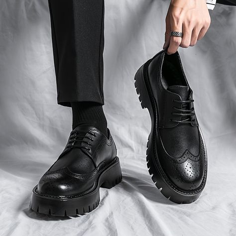 Faster shipping. Better service Spring Work Shoes, Platform Shoes Men, Mens Business Casual, Prehistoric Man, Male Shoes, Mens Fashion Business Casual, Man Shoes, Oxford Shoes Men, Fashion Business Casual