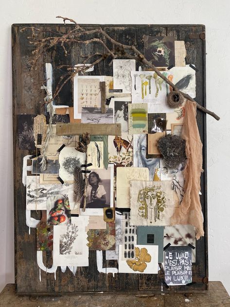 Jeanne Oliver Art, Vision Board Wall, Mood Board Examples, Jeanne Oliver, Inspiring Artists, Art Alevel, Random Dump, Collage Board, Artist Wall