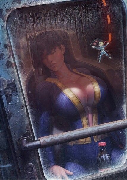 Onimusha Art, Vault Girl Fallout Art, Fallout 4 Fan Art, Fallout Wallpaper, Fallout Fan Art, Fallout Concept Art, Fallout Art, Fallout 4, Fete Anime