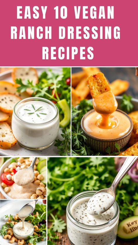 Dip into plant-based perfection with these 10 irresistible vegan ranch dressings Ranch Dressing Recipes, Buffalo Ranch Dressing, Pizza Dipping Sauce, Goat Milk Yogurt, Yogurt Ranch Dressing, Ube Recipes, Cheap Vegan Meals, Vegan Ranch Dressing, Ranch Dressing Recipe