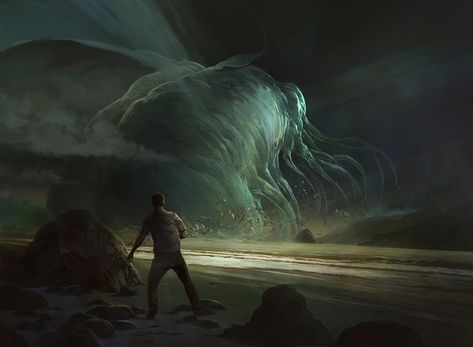 ArtStation - From the Deep - Lovecraft inspired horror..., Christian Bravery Deep Ones Lovecraft, Space Horror, Lovecraft Art, Call Of Cthulhu Rpg, Lovecraftian Horror, Beast Creature, Eldritch Horror, Cthulhu Mythos, Fantasy Beasts