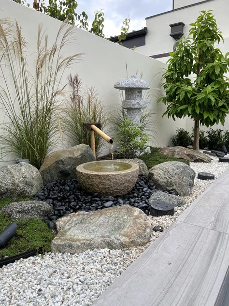 Zen Garden Small Spaces, Zen Trädgård, Zen Garden Small, Modern Zen Garden, Garden Landscaping Design Ideas, Japanese Gardens Design Ideas, Small Japanese Garden, Oak House, Japanese Zen Garden