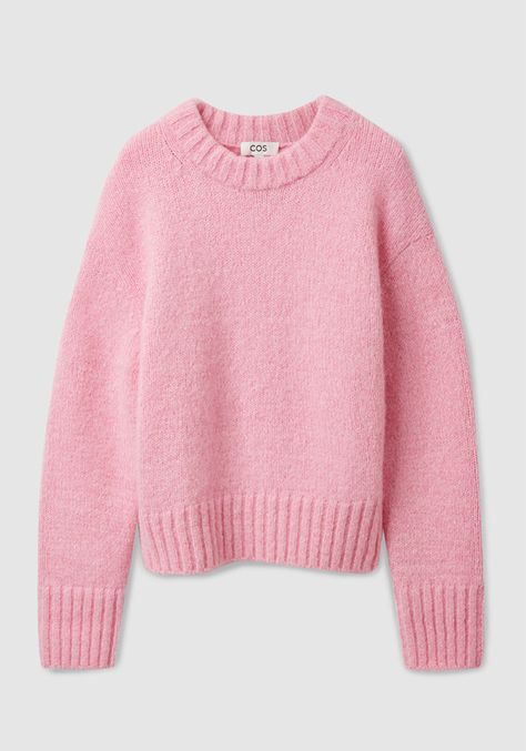 Pink Jumper, Mode Zara, Mode Ootd, Stockholm Fashion, Pink Outfits, Knitted Jumper, Dream Clothes, Jumpers For Women, Pink Sweater