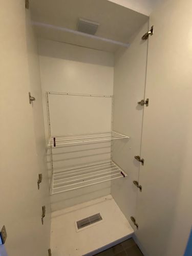 Drying Cupboard, Laundry Renovation, Laundry Cupboard, Melbourne Winter, Pull Out Bin, Airing Cupboard, Small Heater, Laundry Design, Clothes Drying