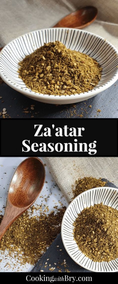 Zatar Recipes, Zaatar Spice, Homemade Bisquick, Home Made Recipes, Spice Blends Recipes, Spice Mix Recipes, Bisquick Recipes, Seasoning Recipe, Za Atar