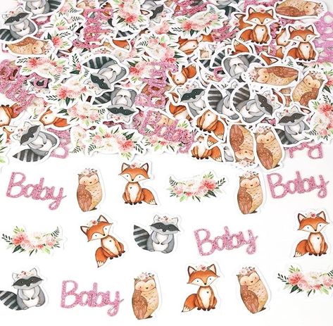 Amazon.com: Cheereveal 200PCS Woodland Confetti Baby Shower, Woodland Animals Baby Shower Decorations Girl with Woodland Baby Shower Table Confetti for Baby Shower Birthday Gender Reveal Party Supplies : Home & Kitchen Woodland Baby Shower Table, Woodland Baby Shower Girl, Girl Woodland Baby Shower, Woodland Creatures Baby Shower, Gender Reveal Party Supplies, Baby Taylor, Shower Table, Girl Woodland, Animals Baby Shower