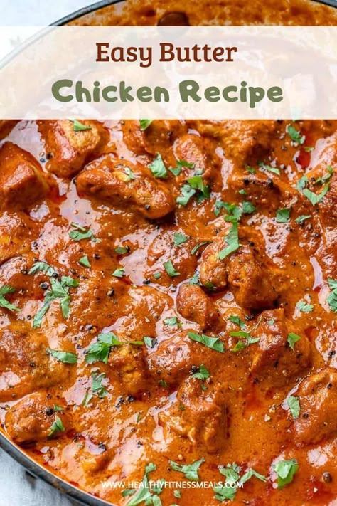 Butter Chicken Recipe Easy Healthy, Low Carb Butter Chicken, Butterchicken Indian Recipe Easy, Authentic Butter Chicken Recipe Indian, Butterchicken Indian Recipe, Butterchicken Indian, Butter Chicken Keto, Healthy Butter Chicken Recipe, Healthy Butter Chicken