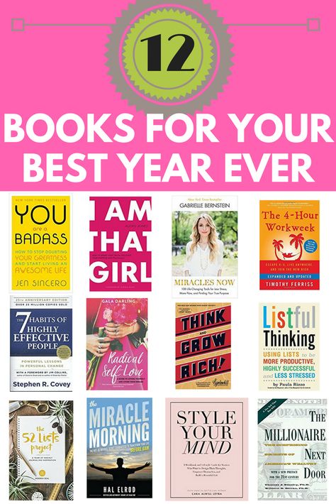 12 Books In 12 Months, Best Books For 12+, One Book A Month, Growth Books, غلاف الكتاب, Best Life Ever, Best Year Ever, 12 Books, Self Development Books