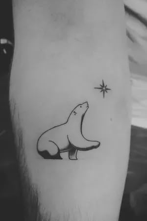 La Luna Tattoo, Baby Bear Tattoo, Way Tattoo, Polar Bear Tattoo, Pop Culture Tattoos, Beer Tattoos, Him And Her Tattoos, Sacred Tattoo, Culture Tattoos