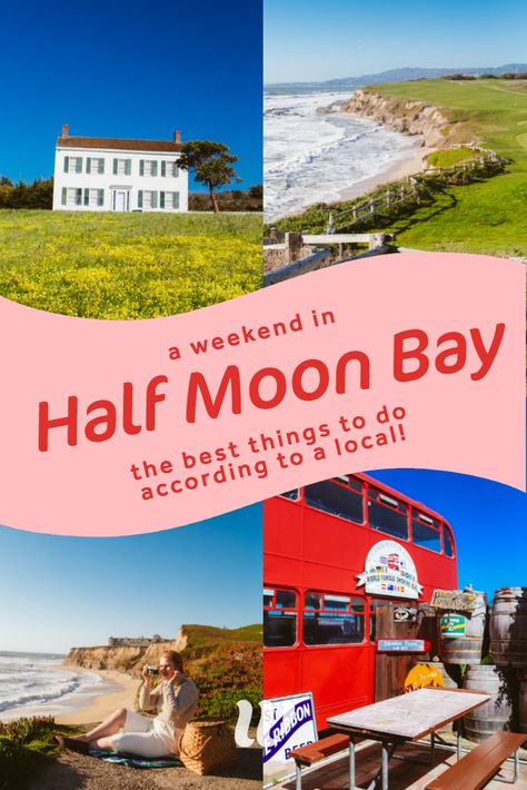 Half Moon Bay Things To Do In, California Coast Road Trip, Half Moon Bay California, Weekend Itinerary, Half Moon Bay, California Travel Road Trips, Travel Humor, Us Destinations, Travel Bug