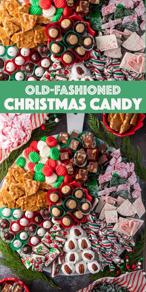 Quick Christmas Candy Recipes, Christmas Candy Semi Truck, Old Christmas Candy Recipes, Fudge Charcuterie Board, Easy Christmas Party Desserts For A Crowd, Christmas Cookie And Candy Recipes, Cheap Christmas Candy Recipes, Traditional Christmas Candy Recipes, Old Fashioned Christmas Baking