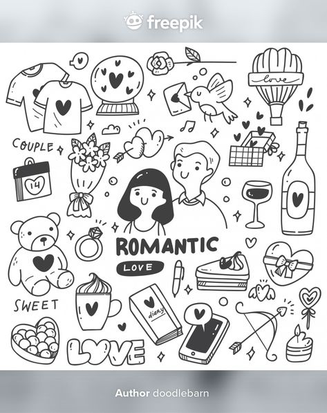 Doodle Love Couple, Doodle Art Love Couple, Couple Doodles Simple, Doodle Couple Cute Drawings, Cute Romantic Doodles, Cute Couple Doodles Easy, Couples Doodles Simple, Love Doodles Couples, Relationship Doodles